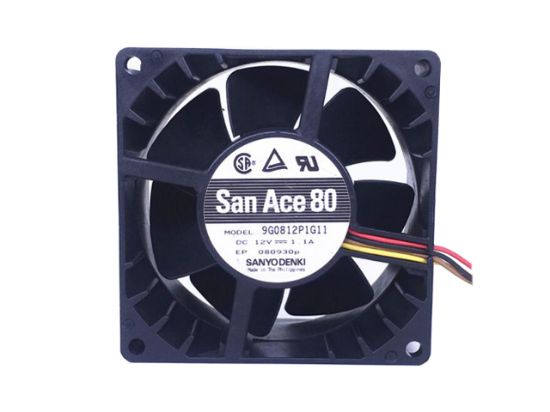 Picture of Sanyo Denki 9G0812P1G11 Server-Square Fan 9G0812P1G11
