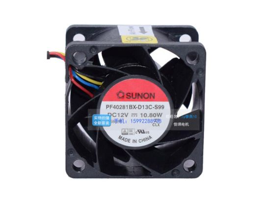 Picture of SUNON PF40281BX-D13C-S99 Server-Square Fan PF40281BX-D13C-S99