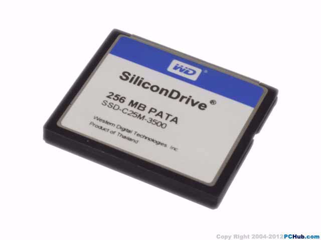 256MB CF-I Card CF-I256MB, SSD-C25M-3500, PATA SiliconDrive CF