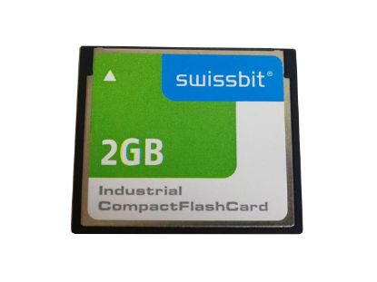 Picture of Swissbit SFCF2048H1BK1TO Card-CompactFlash I SFCF2048H1BK1TO-I-DT-553-SMA, 48MB/s