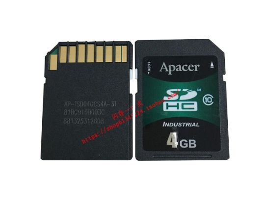 Picture of Apacer AP-ISD04GIS4A Card-Secure Digital HC AP-ISD04GIS4A-3T, 20MB/s