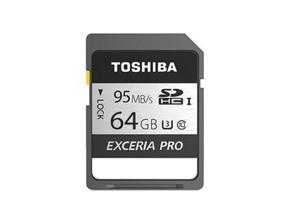 Picture of Toshiba SD-H064GR7VW060A Card-Secure Digital HC SD-H064GR7VW060A, 95MB/s