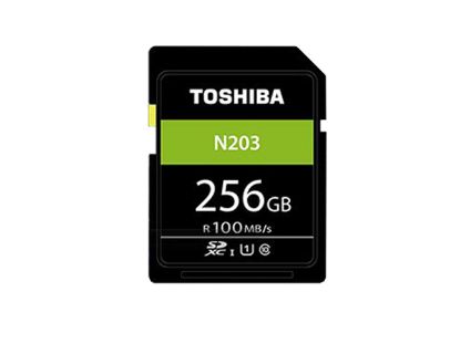 Picture of Toshiba THN-N203N2560C4 Card-Secure Digital XC THN-N203N2560C4, 100MB/s
