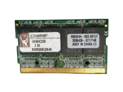 Picture of Kingston U6464C250 Laptop DDR-333 U6464C250