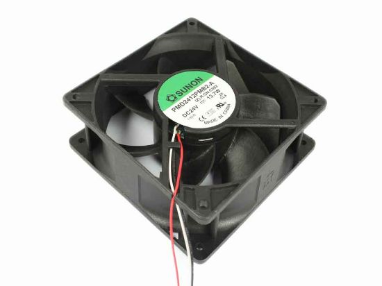 Picture of SUNON PMD2412PMB2-A Server - Square Fan (2).R.GN.C892, sq120x120x38mm, DC 24V 13.7W, 3-wir