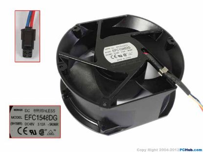 Picture of Delta Electronics EFC1548DG Server - Round Fan 5K06R, dia172x150x51mm, 4-wire, 48V 3.12A