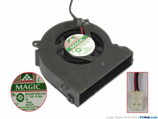 Picture of Protechnic Magic MGA5012XS-A10 Server - Blower Fan , br50x50x10mm, 2-wire, DC 12V 0.19A