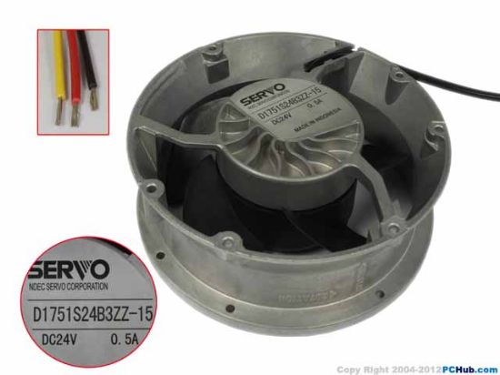 Picture of Japan Servo D1751S24B3ZZ-15 Server-Round Fan D1751S24B3ZZ-15