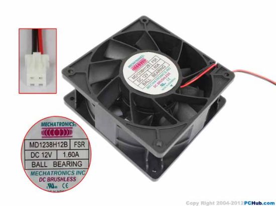 Picture of MECHATRONICS MD1238H12B Server-Square Fan MD1238H12B, FSR
