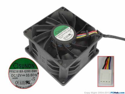 Picture of SUNON PF92381BX-Q090-S9H Server-Square Fan PF92381BX-Q090-S9H