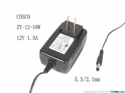 Picture of COSCO ZY-12-18W AC Adapter 5V-12V ZY-12-18W