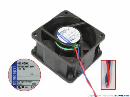 Picture of ebm-papst 612 NGML Server-Square Fan 612 NGML
