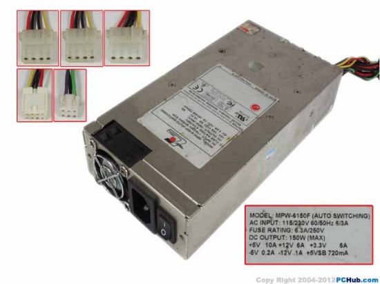 Picture of EMACS / Zippy MPW-6150F Server - Power Supply 150W, 1U, MPW-6150F, 2000150194