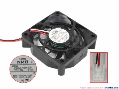 Picture of NMB-MAT / Minebea 2606JL-04W-S39 Server-Blower Fan 2606JL-04W-S39, AF1