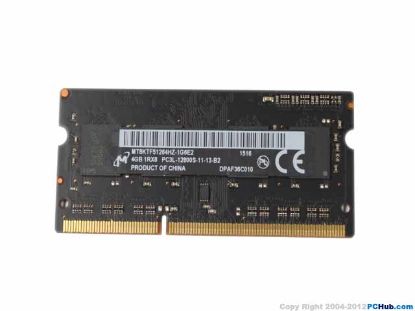 Picture of Micron MT8KTF51264HZ-1G6E2 Laptop DDR3L-1600 4GB, DDR3L-1600, PC3L-12800S, MT8KTF51264HZ-1G6E2,