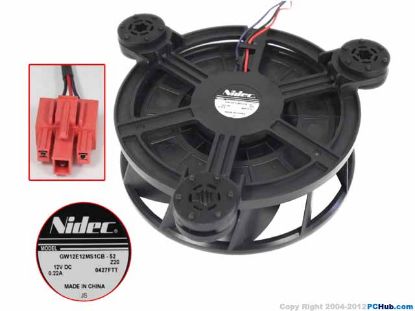 Picture of Nidec GW12E12MS1CB-52 Server-Round Fan GW12E12MS1CB-52, Z20
