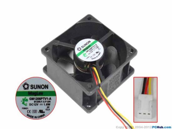 Picture of SUNON GM1206PTV1-A Server-Square Fan GM1206PTV1-A, B1200.F.X.P.GN