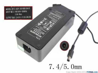 Picture of Other Brands SOY-2401000-244 AC Adapter 20V & Above SOY-2401000-244