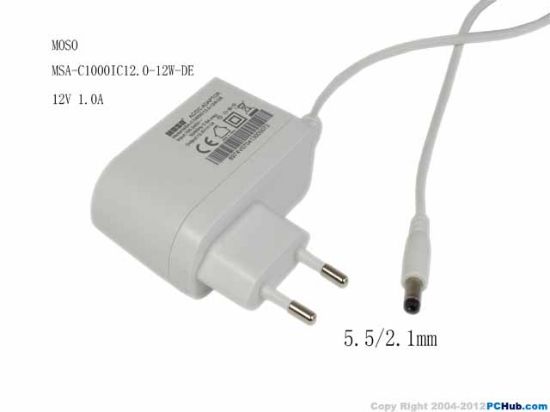 Picture of MOSO MSA-C1000IC12.0-12W-DE AC Adapter 5V-12V