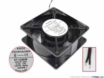 Picture of KYOTO KT-1238HB Server-Square Fan KT-1238HB, Alloy Framed