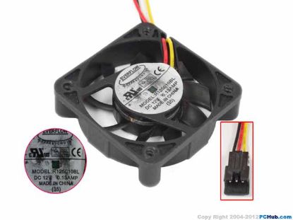 Picture of EverCool R125010BL Server-Square Fan R125010BL