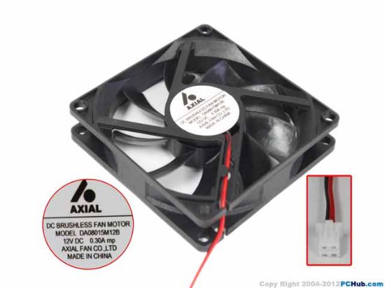 Picture of AXIAL-Fan / WAYSUN DA08015M12B Server-Square Fan DA08015M12B