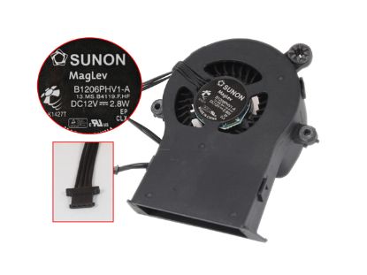 Picture of SUNON B1206PHV1-A Cooling Fan  13.MS.B4119.F.HF, DC12V 2.8W, Bare