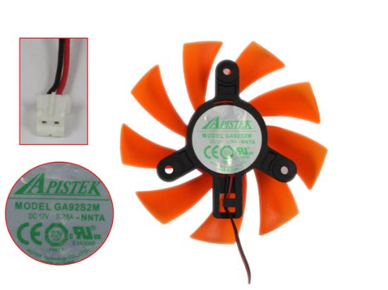 Picture of Other Brands APISTEK Server - Frameless / GPU Fan -NNTA, 12V 0.28A, dia87, ctc47, w100x2x2