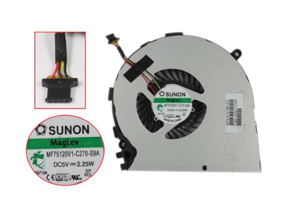 Picture of SUNON MF75120V1-C270-S9A Cooling Fan  813798-001, DC 5V Bare Fan