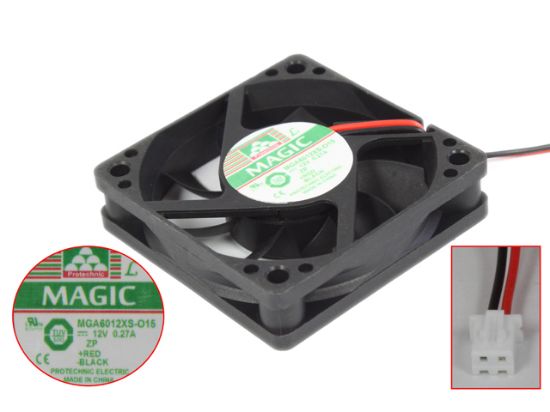 Picture of Protechnic Magic MGA6012XS-O15 Server - Square Fan SF60x60x15, w2, 12V 0.27A
