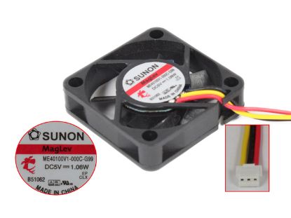 Picture of SUNON ME40100V1-000C-G99 Server - Square Fan SF40x40x10, w3, 5V 1.08W