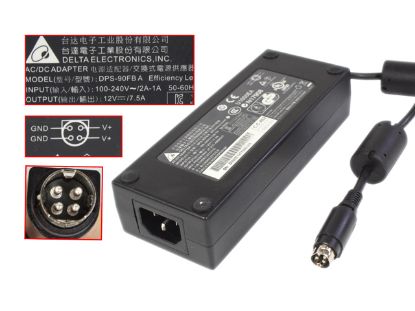 Picture of Delta Electronics DPS-90FB AC Adapter 5V-12V DPS-90FB A