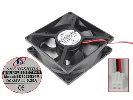 Picture of SHENGSHIDA SD8025S24M Server-Square Fan SD8025S24M