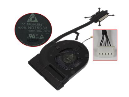 Picture of Lenovo thinkpad T490 Cooling Fan 01YU191, 5H40W36702, ND75C33, 18F16