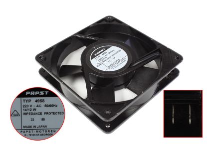 Picture of ebm-papst TYP 4958 Server - Square Fan sq120x120x25mm, 0-wire, 220V 12W
