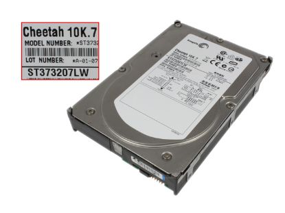 Picture of Seagate ST373207LW HDD 3.5" SCSI 32GB-100GB 73GB, 3.5" SCSI, 10,000rpm, 16M