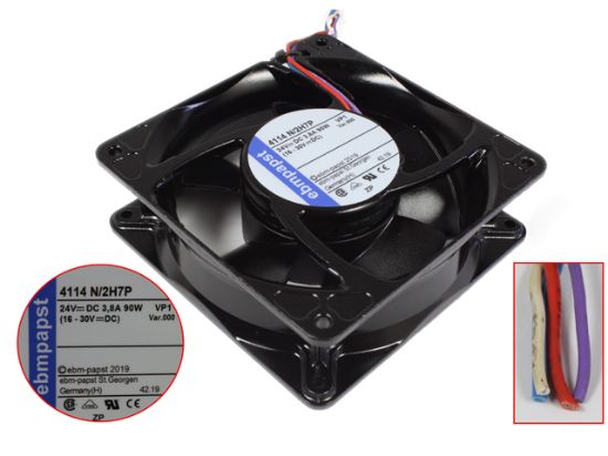 Picture of ebm-papst 4114 N/2H7P Server-Square Fan 4114 N/2H7P