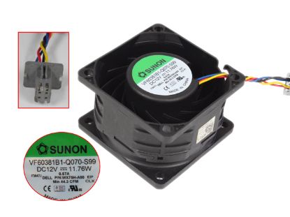 Picture of SUNON VF60381B1-Q070-S99 Server-Square Fan VF60381B1-Q070-S99, WX75H-A00 DELL R740