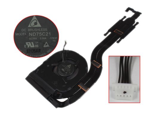 Picture of Lenovo ThinkPad T480S Cooling Fan ND75C21,17E37 01HW697, AT16Q002DT0