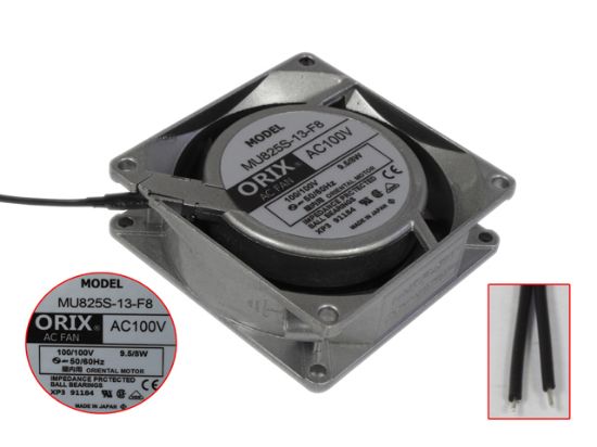 Picture of ORIX MU825S-13-F8 Server - Square Fan SF80x80x25, w2, 100V 9.5W, Steel