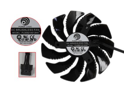 Picture of Power Logic PLD09210S12HH Server - Frameless / GPU Fan 12V 0.40A, W80x3x3, D85xC39, GreyT