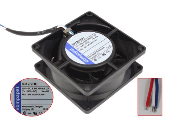 Picture of ebm-papst 8312/2HU Server-Square Fan 8312/2HU