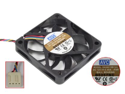 Picture of AVC DA06010B12U Server - Square Fan PS01, -FAR, sq60x60x10, w65x4x4, 12V 0.4A