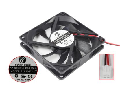 Picture of Power Logic PL81B12H Server - Square Fan 12V0.16A, sq80x80x15mm, 2W