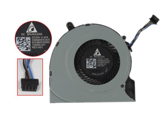 Picture of HP EliteBook Folio 9470m Cooling Fan KSB0605HCA05, 6033B0030902, 702859-001