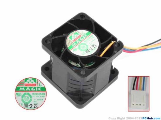 Picture of Protechnic Magic MGT4012ZB-W28 Server - Square Fan sq40x40x28, 4w, DC 12V 0.4A