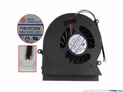 Picture of MSI GT62 Cooling Fan  -N322, 12V 0.65A Bare, W50x4x4xP