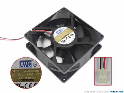 Picture of AVC DAKA0925B4U Server-Square Fan DAKA0925B4U, -007