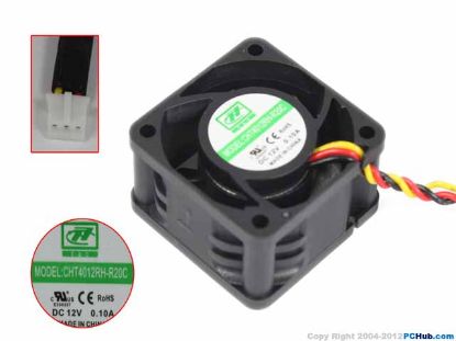 Picture of C&C CHT4012RH-R20C Server-Square Fan CHT4012RH-R20C