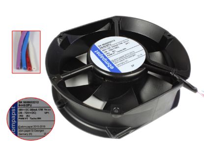 Picture of ebm-papst 6448/2PU Server - Round Fan dia172x150x51mm, 4-wire, 48V 17W